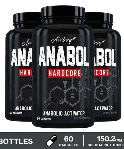 Anabol Hardcore Supplement - Repair Muscle, Muscle Growth, Energy Support, Metabolism, Improved Endurance, Improves Performance nkhluka
