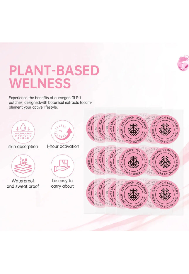 GLP-1 BODY PATCHES Original 30 pcs | Made from pure plants for appetite control | metabolism support | maintain energy nkhluka