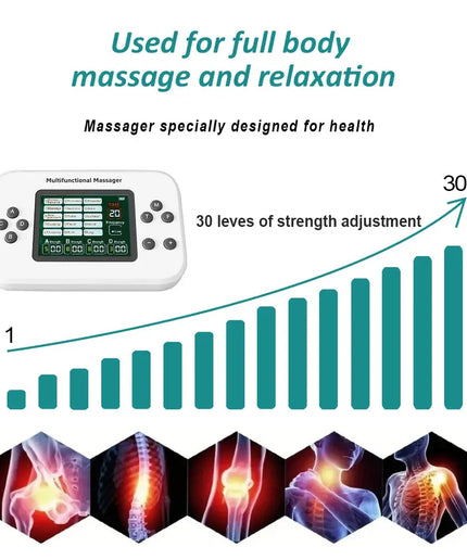 Professional 4 Channels Electrical Muscle Stimulator 15 Modes High and Low Frequency Massager Physiotherapy Electrostimulator nkhluka