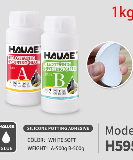 1kg Electronic potting glue silicone epoxy AB two component thermal conductivity flame retardant insulation Silicone resin epoxy nkhluka