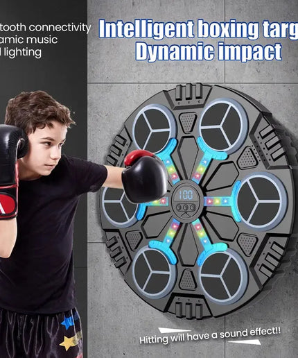 Smart Bluetooth Connection Music Boxing Machine Noise Reduction Wall Mounted Boxing Electronic Target 3 Speed Adjustment nkhluka