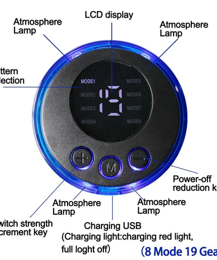 8 Modes EMS Wireless Muscle Stimulator Fitness Trainer ABS 2026 Electric Weight Loss Body Slimming Massageador USB Charging nkhluka