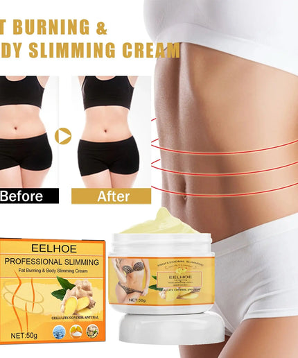 3-Pack Ginger Fat Burning Cream Slimming Fat Burning Kit Body Slimming Massage Full Leg Waist Tightening Skin Fat metabolism Kit nkhluka