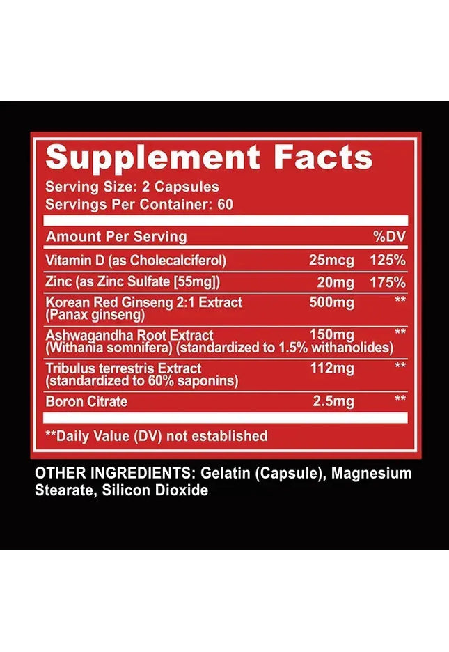 Muscle Supplement - Muscle Mass Increase, Anabolic Activity Support,Muscle Development,Increased Strength - 120 Capsules nkhluka