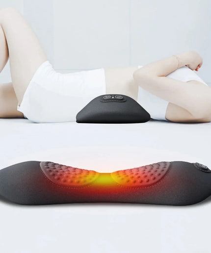 Wasai 3 in 1 Lumbar Support Pillow with Adjustable Height Back Massager with Heat Back Support Pillow for Lower Back Massager nkhluka