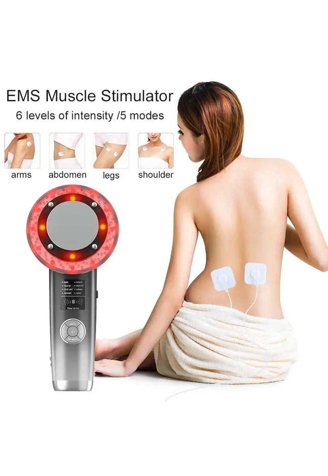 8 IN 1 EMS Body Slimming Massager Anti Cellulite Ultrasonic Cavitation Weight Loss Machine Fat Burner Electric Infrared Slimming nkhluka