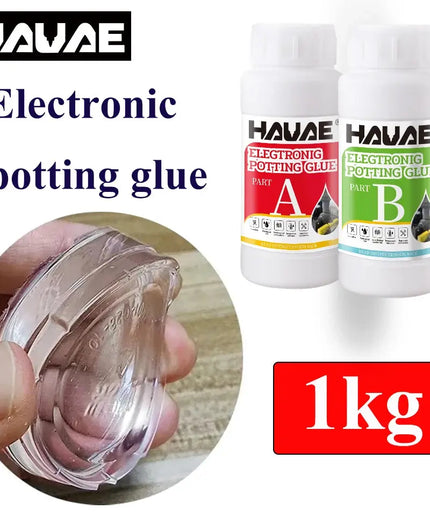 1kg Electronic potting glue silicone epoxy AB two component thermal conductivity flame retardant insulation Silicone resin epoxy nkhluka