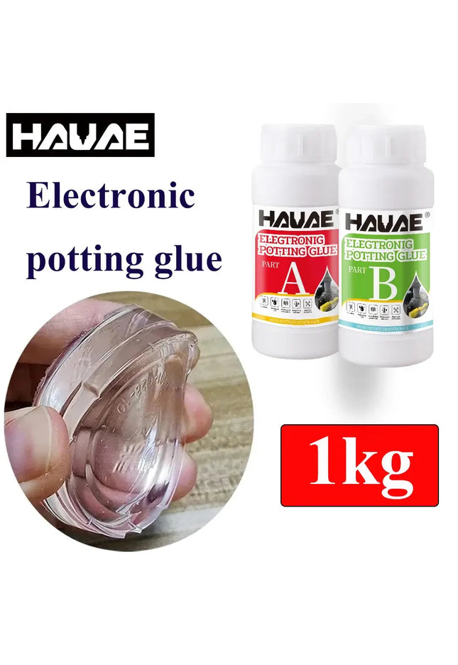 1kg Electronic potting glue silicone epoxy AB two component thermal conductivity flame retardant insulation Silicone resin epoxy nkhluka