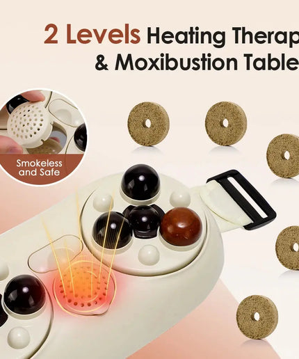 Electric Belly Shaking Massager Red Light Therapy Heating Pad Abdominal Massage Belt Bian Stone Kneading Anti Cellulite Massager nkhluka