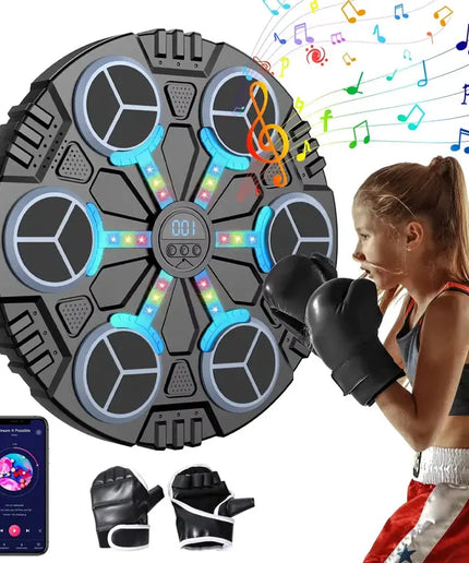 Smart Bluetooth Connection Music Boxing Machine Noise Reduction Wall Mounted Boxing Electronic Target 3 Speed Adjustment nkhluka