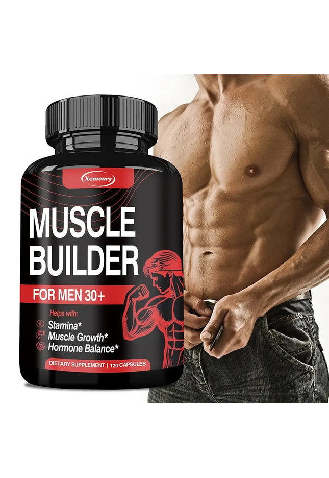 Muscle Supplement - Muscle Mass Increase, Anabolic Activity Support,Muscle Development,Increased Strength - 120 Capsules nkhluka