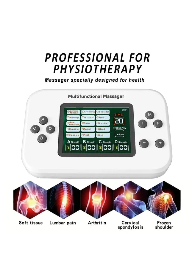 New Upgrade Physiotherapy Electrode Stimulation Shock 15 Modes 4 Outputs Professional Pulse Massager EMS Tens Electrostimulator nkhluka