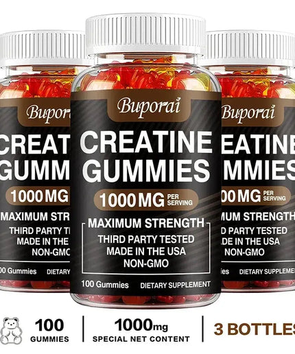 Creatine Monohydrate Gummies - Boost Energy, Build Muscle Mass, and Improve Athletic Performance nkhluka