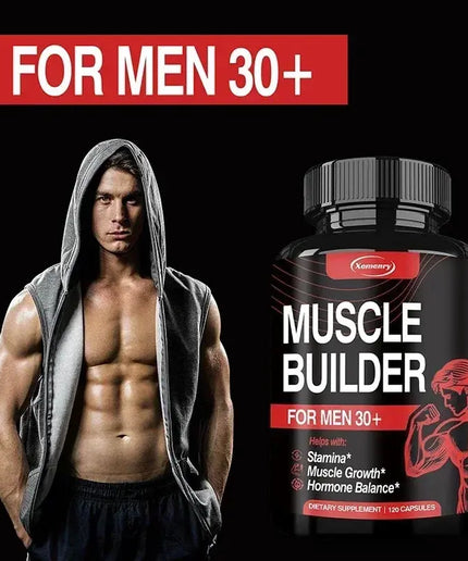 Muscle Supplement - Muscle Mass Increase, Anabolic Activity Support,Muscle Development,Increased Strength - 120 Capsules nkhluka