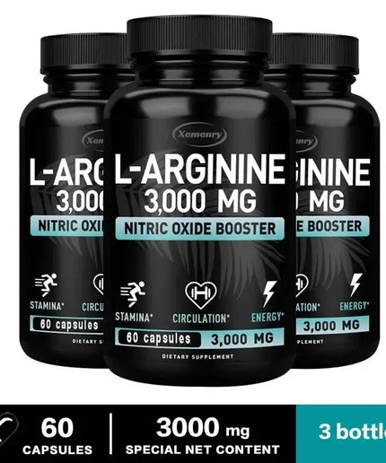 L-Arginine Supplement Boost Endurance -Increase for Energy, Strength,Vascular and Endurance Support During Exercise | Muscle Mas nkhluka