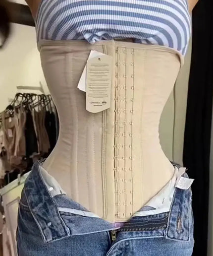 Long Torso Corset Waist Trainer Latex Body Shapewear Women Tummy Shaper Belly Sheath Sllimming Belt Modeling Strap Weight Loss nkhluka