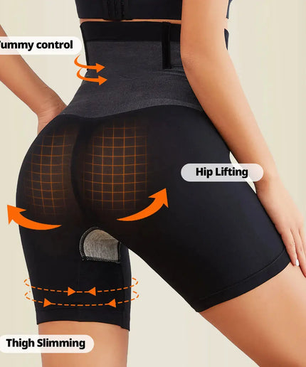 Flarixa Women High Waist Slimming Shorts Panties Tummy Control Boyshorts Shaperwear Bottom Thermal Flat Burning Sweat Panty nkhluka
