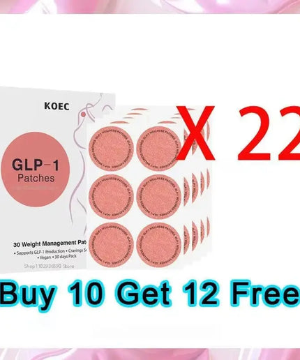GLP-1 Patches | 30pcs Scientific Formulation Precisely Regulates Appetite & Metabolic Balance Pure Plant Active Delivery System nkhluka