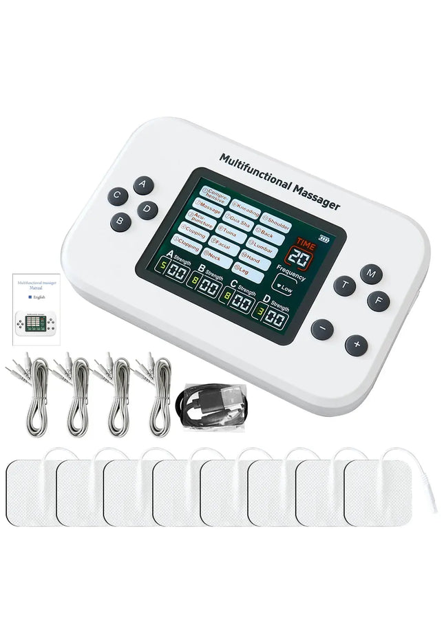 Rechargeable Physiotherapy Equipment Eletric Muscle Stimulator Low-Frequency EMS TENS Pulse Electrostimulator Body Massager nkhluka