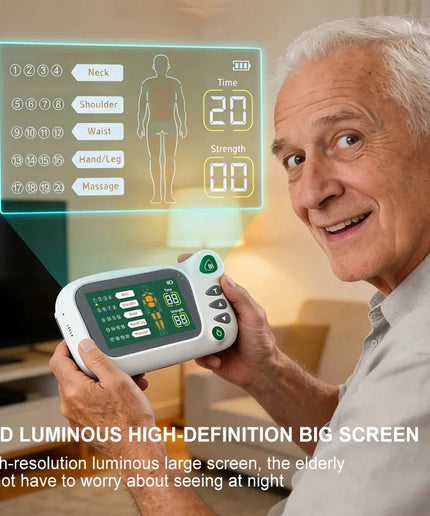 Rechargeable Physiotherapy Equipment Eletric Muscle Stimulator Low-Frequency EMS TENS Pulse Electrostimulator Body Massager nkhluka