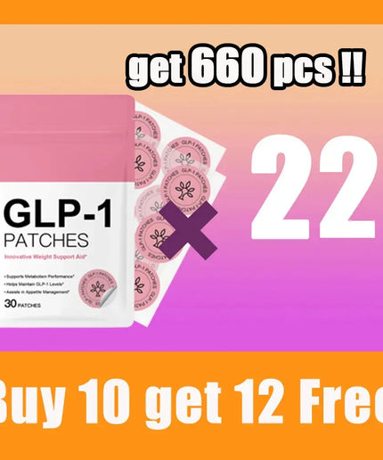 GLP - 1 Body Patch, 30 Patches for Appetite Control & Metabolism Support, Plant - based Formula nkhluka