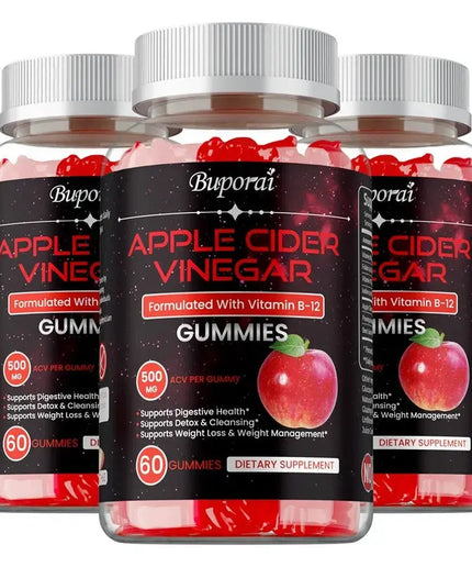 Apple Cider Vinegar Gummies - Promotes Digestive Health, Relieves Bloating and Constipation, Burns Fat, Weight Management nkhluka