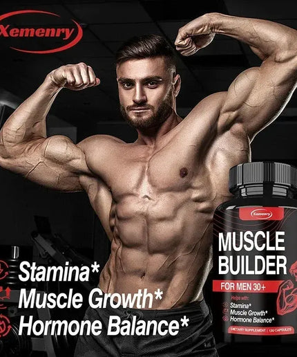 Muscle Supplement - Muscle Mass Increase, Anabolic Activity Support,Muscle Development,Increased Strength - 120 Capsules nkhluka