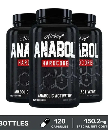 Anabol Hardcore Supplement - Repair Muscle, Muscle Growth, Energy Support, Metabolism, Improved Endurance, Improves Performance nkhluka