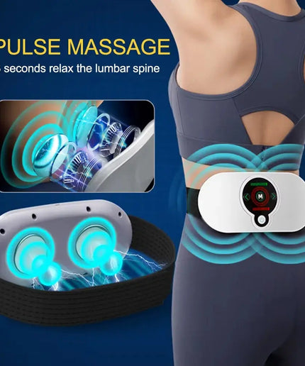 EMS Abdominal Slim Massager Electric Waist Trainer Fat Cellulite Burner Belt Vibration Muscle Massage Slimming Pulse Weight Loss nkhluka