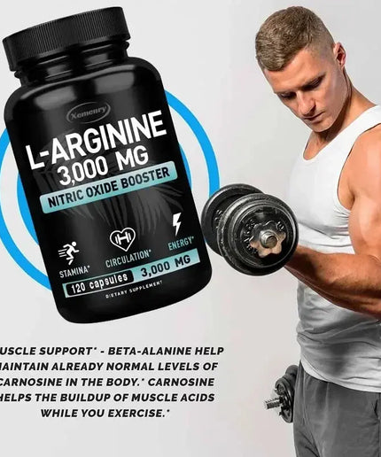 L-Arginine Supplement Boost Endurance -Increase for Energy, Strength,Vascular and Endurance Support During Exercise | Muscle Mas nkhluka