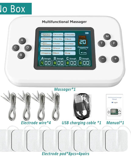 New Upgrade Physiotherapy Electrode Stimulation Shock 15 Modes 4 Outputs Professional Pulse Massager EMS Tens Electrostimulator nkhluka
