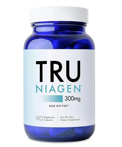 TRU NIAGEN Patented NAD+ Supplement for Anti Aging and Cell Regeneration, 300mg Niagen, Supports Cellular Energy, Brain, Muscle nkhluka