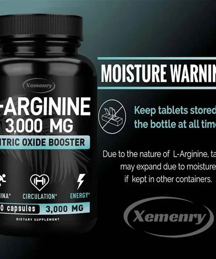 L-Arginine Supplement Boost Endurance -Increase for Energy, Strength,Vascular and Endurance Support During Exercise | Muscle Mas nkhluka