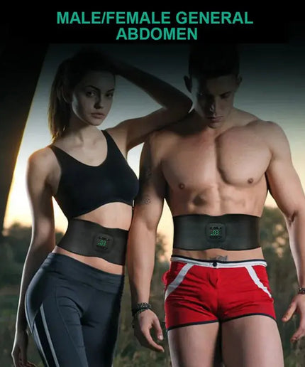 Electric Abdominal Toning Belt EMS Muscle Stimulator Toner Body Slimming Massager Heating Warm Waist Fitness  Weight Loss Unisex nkhluka