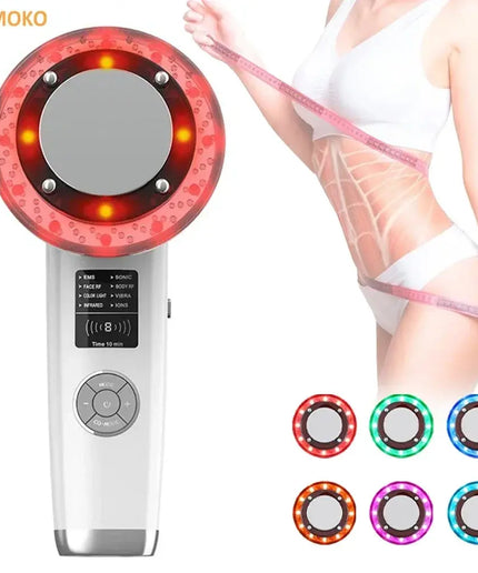 8 IN 1 EMS Body Slimming Massager Anti Cellulite Ultrasonic Cavitation Weight Loss Machine Fat Burner Electric Infrared Slimming nkhluka