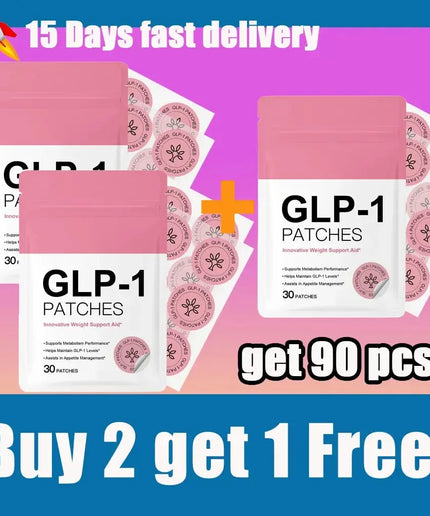 GLP - 1 Body Patch, 30 Patches for Appetite Control & Metabolism Support, Plant - based Formula nkhluka