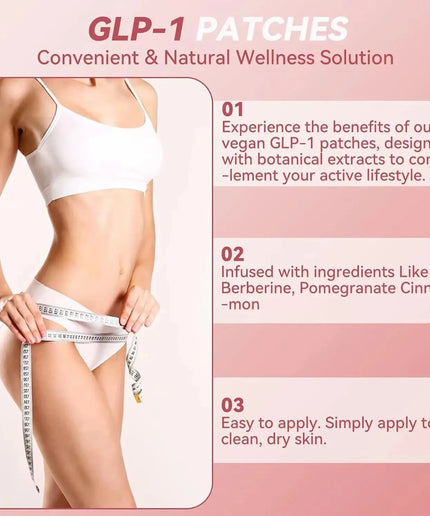 GLP-1 Patches | 30pcs Scientific Formulation Precisely Regulates Appetite & Metabolic Balance Pure Plant Active Delivery System nkhluka