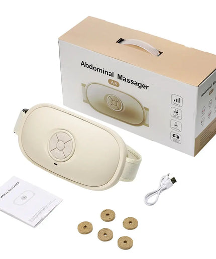 Electric Belly Shaking Massager Red Light Therapy Heating Pad Abdominal Massage Belt Bian Stone Kneading Anti Cellulite Massager nkhluka