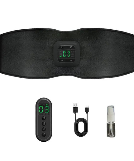 Electric Abdominal Toning Belt EMS Muscle Stimulator Toner Body Slimming Massager Heating Warm Waist Fitness  Weight Loss Unisex nkhluka