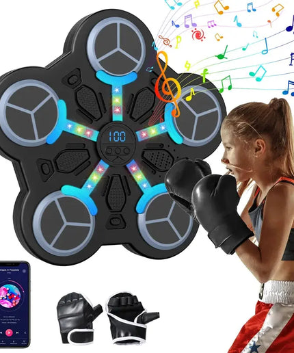 Smart Bluetooth Connection Music Boxing Machine Noise Reduction Wall Mounted Boxing Electronic Target 3 Speed Adjustment nkhluka