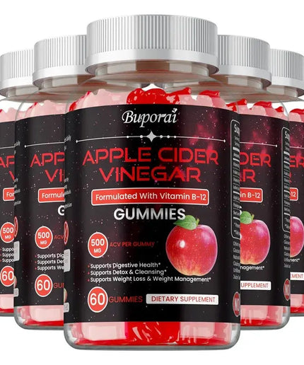 Apple Cider Vinegar Gummies - Promotes Digestive Health, Relieves Bloating and Constipation, Burns Fat, Weight Management nkhluka