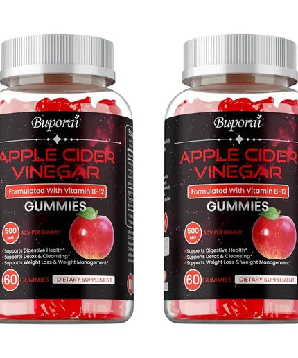 Apple Cider Vinegar Gummies - Promotes Digestive Health, Relieves Bloating and Constipation, Burns Fat, Weight Management nkhluka